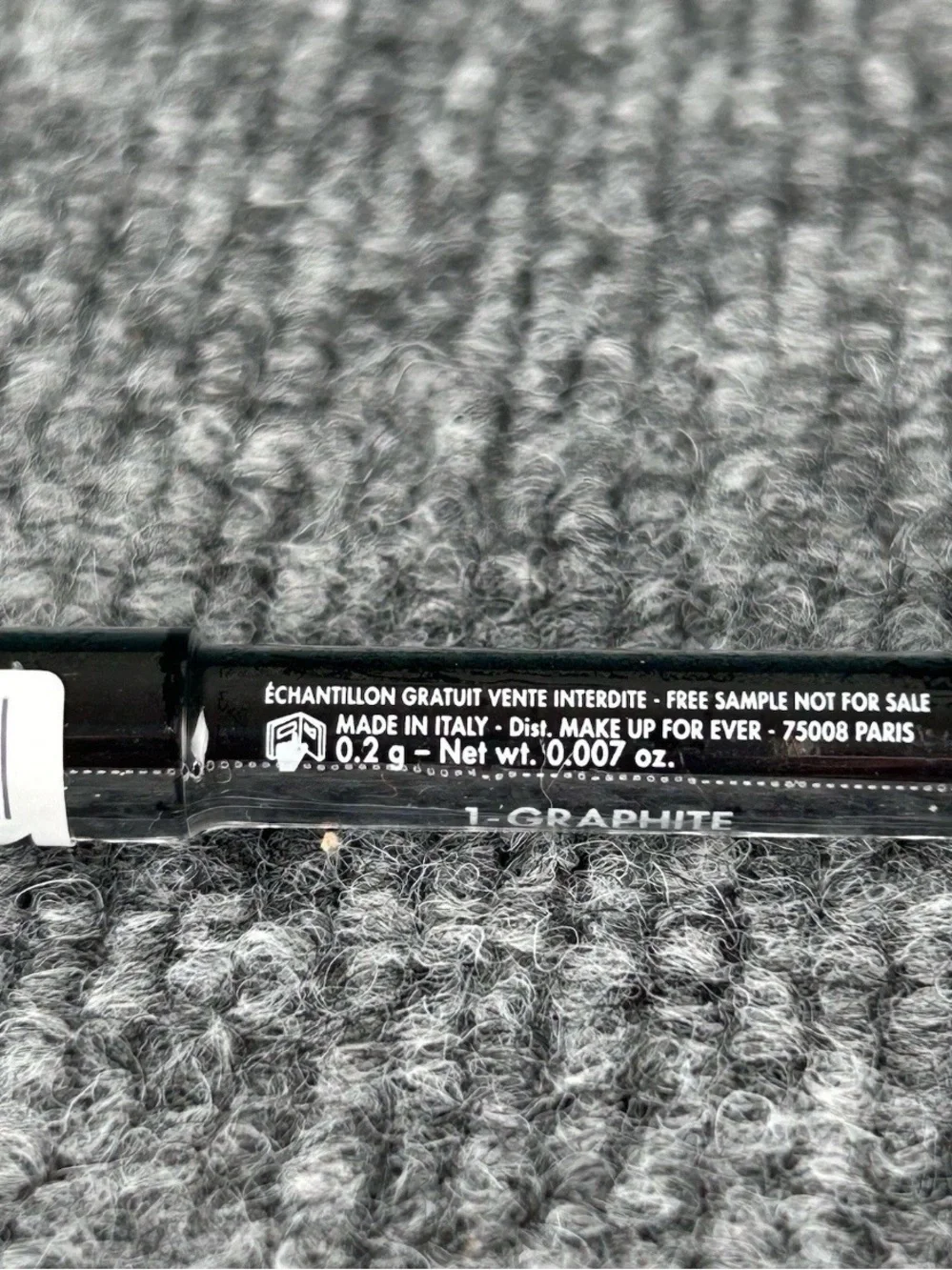 Make Up For Ever Aqua Resist Color Pencil 01 GRAPHITE Eyeliner Travel Size .2g